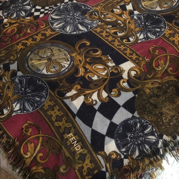 Fendi Accessories - Vintage Fendi Shawl Scarf